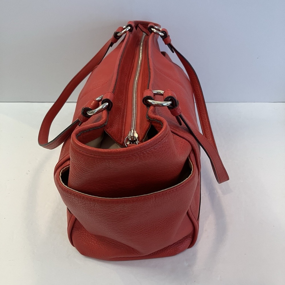 Coach Park Leather Carrie Tote Red ‎ Handbag F29898 - Picture 2 of 8